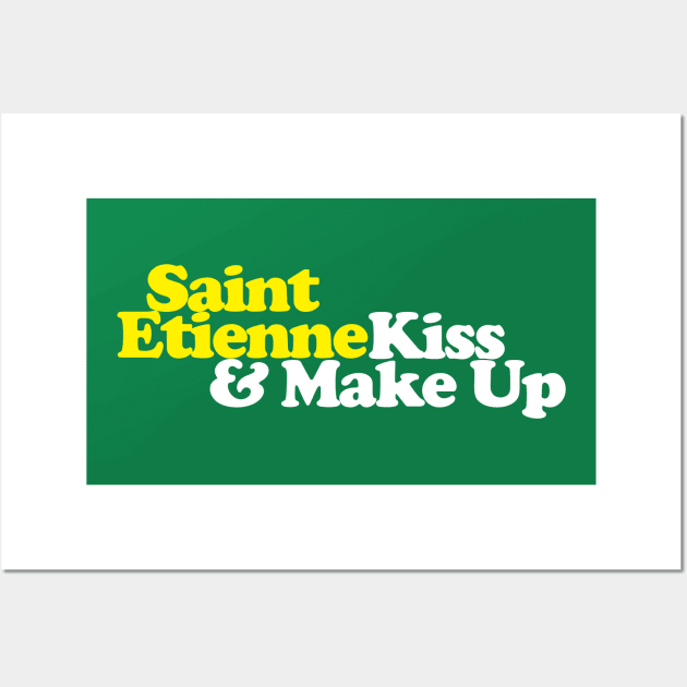 Saint Etienne - Kiss & Make Up / Retro Graphic Design Fanart Wall Art by CultOfRomance